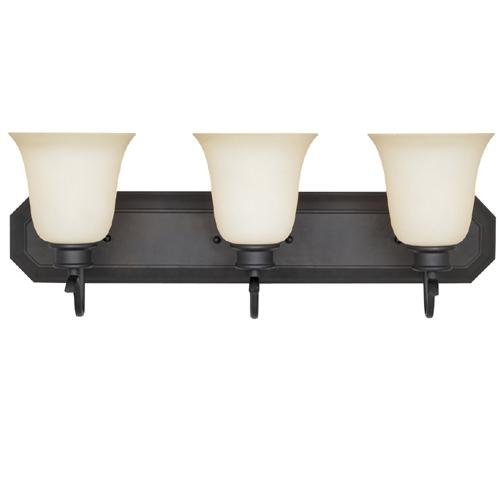 Interior Bath / Vanity / Wall Sconce in Oil Rubbed Bronze with Satin Bisque