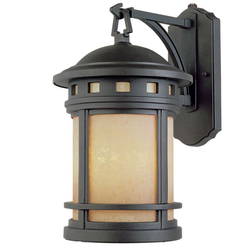 9" Wall Lantern - Energy Star in Oil Rubbed Bronze with Amber