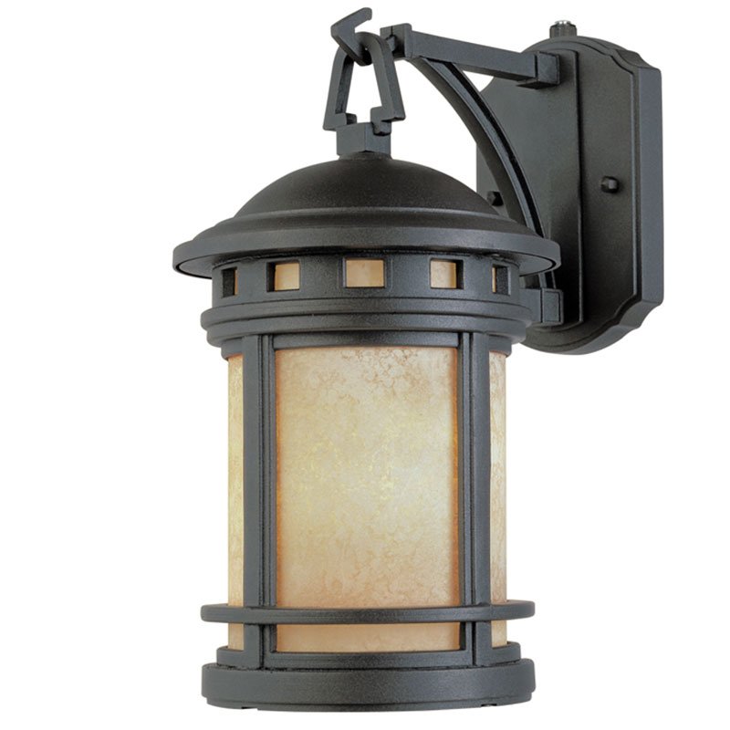 11" Wall Lantern - Energy Star in Oil Rubbed Bronze with Amber