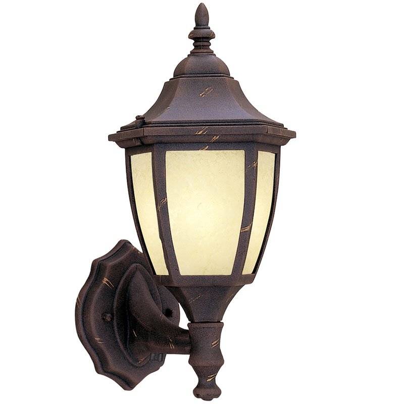 7" Wall Lantern - Energy Star in Autumn Gold with Warm Amber Glaze