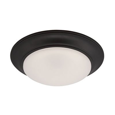 13" LED Flushmount in Oil Rubbed Bronze with Frosted