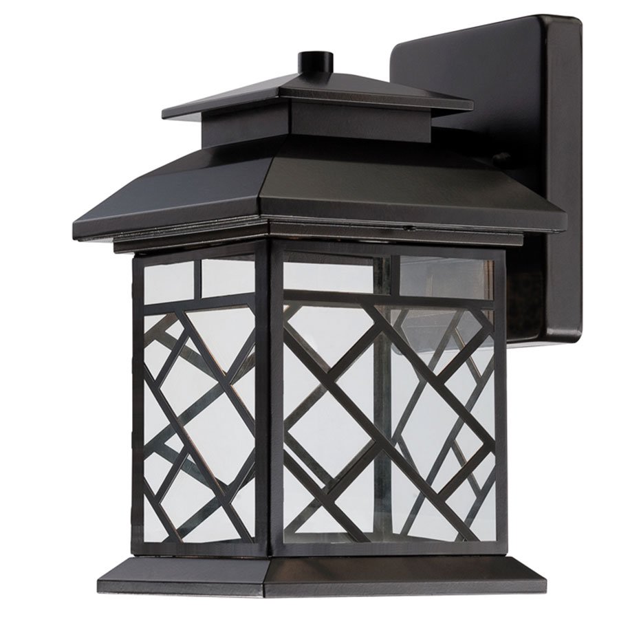 6" LED Wall Lantern in Oil Rubbed Bronze with Clear