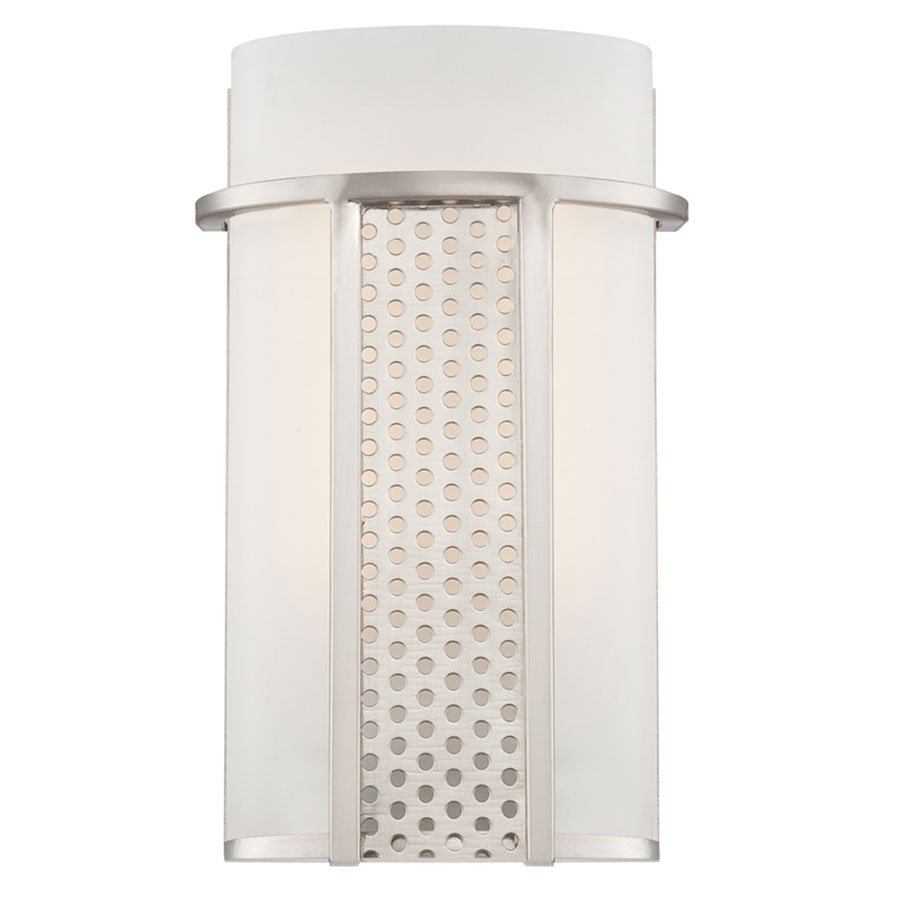 LED Wall Sconce in Satin Platinum with Frosted