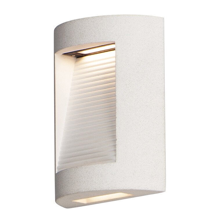 Small LED Outdoor Wall Sconce in Sandstone