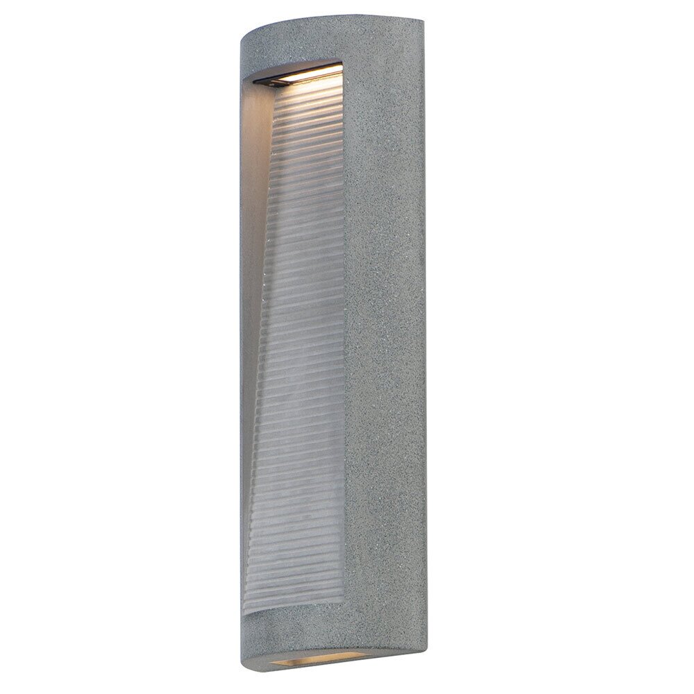 Large LED Outdoor Wall Sconce in Greystone