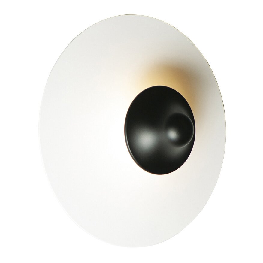 LED Wall Sconce in White / Black