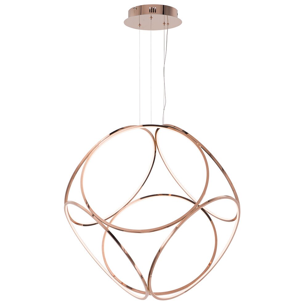 X-Large LED Pendant in Rose Gold