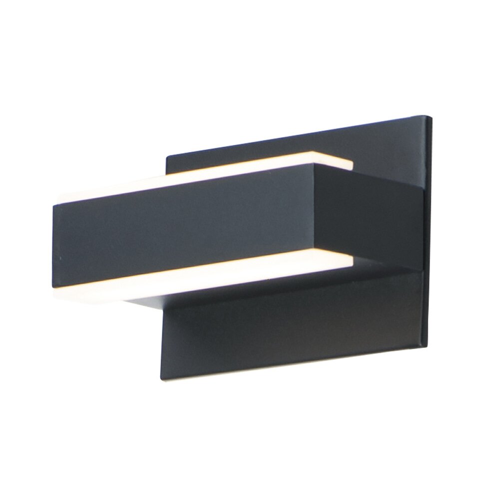 7" LED Wall Sconce in Black