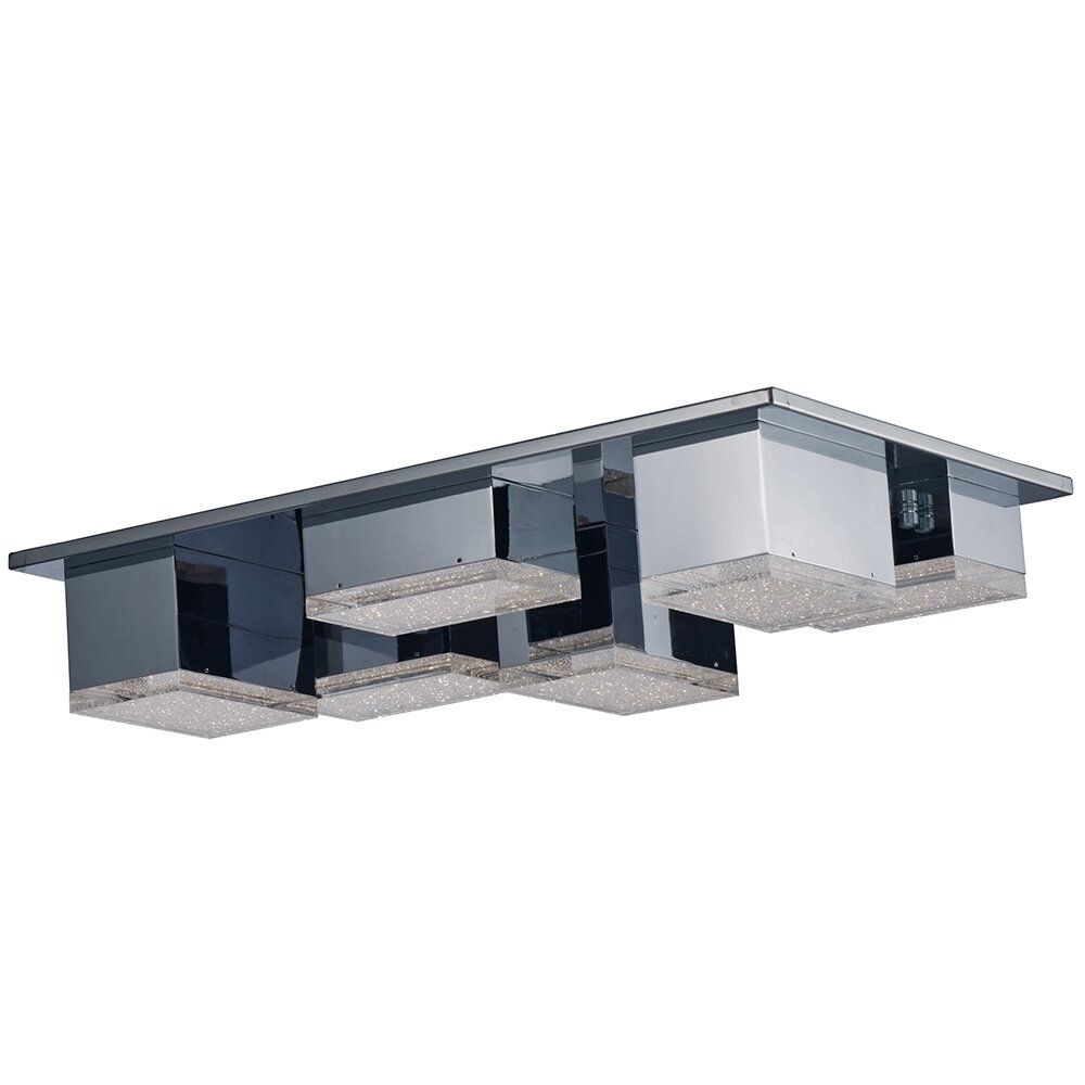 Pizzazz 6-Light Flush Mount in Polished Chrome