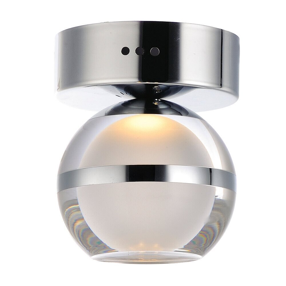 LED Wall Sconce/Flush Mount in Polished Chrome