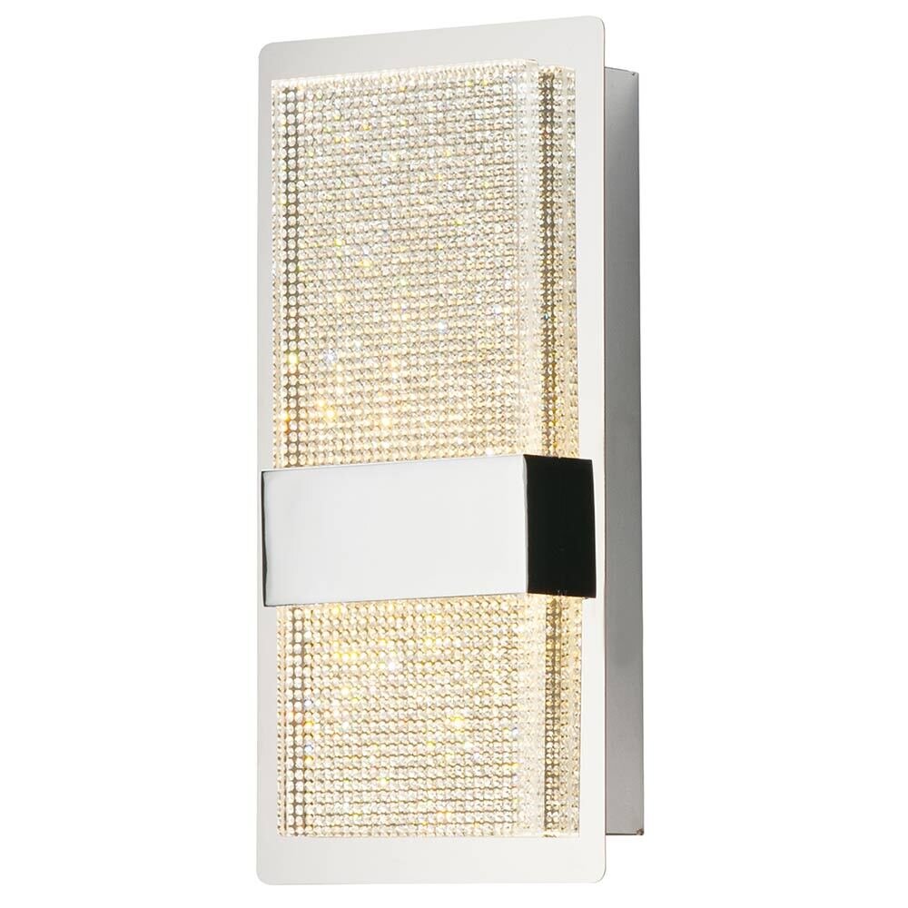 2-Light LED Wall Sconce in Polished Chrome