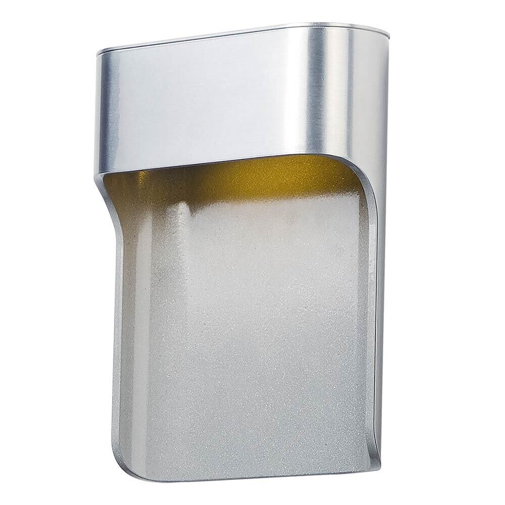 Ledge LED Outdoor Wall Sconce in Satin Aluminum