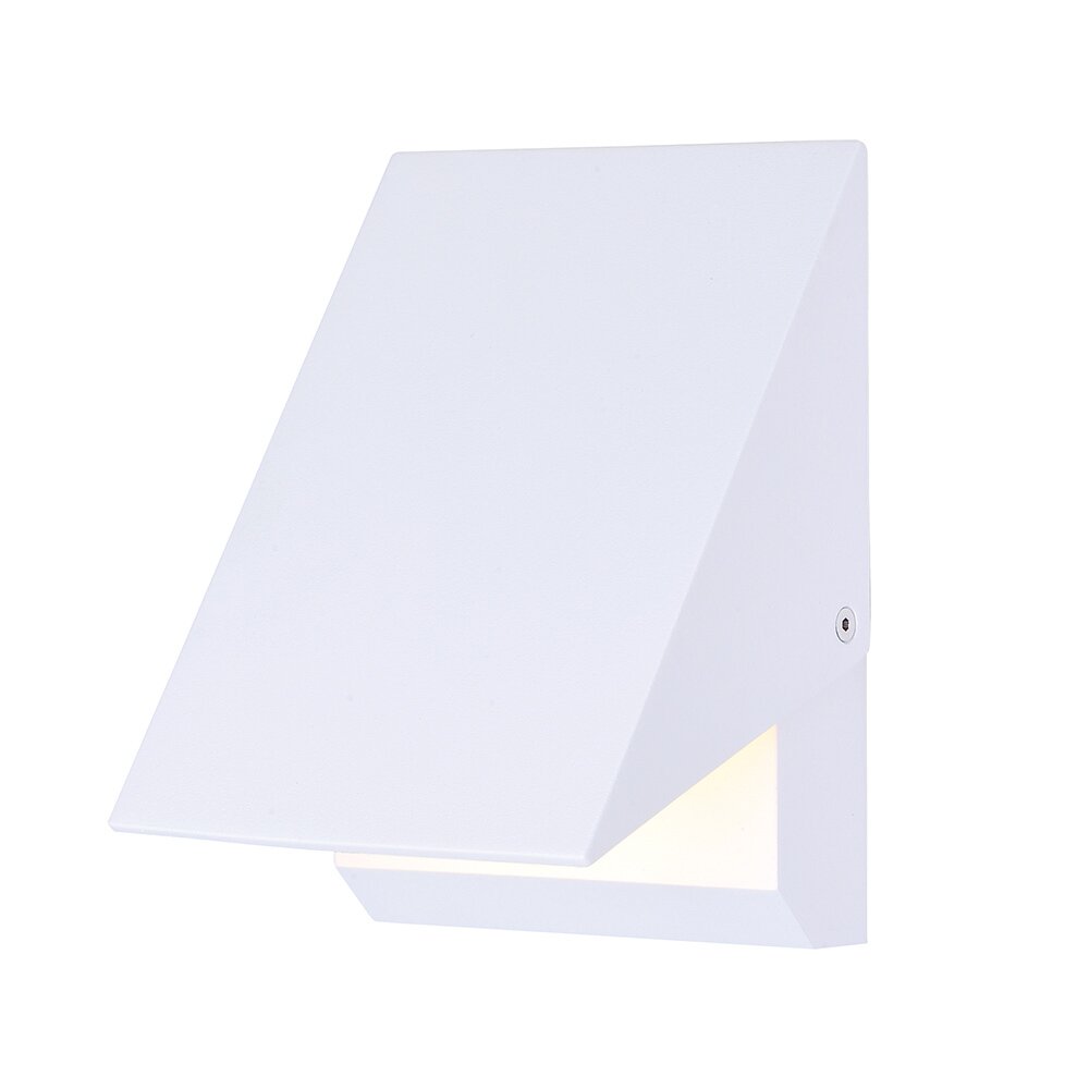 Tilt LED Outdoor Wall Sconce in White