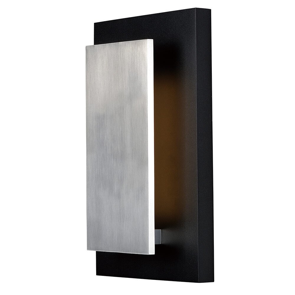 Piso LED Outdoor Wall Sconce in Black / Satin Aluminum