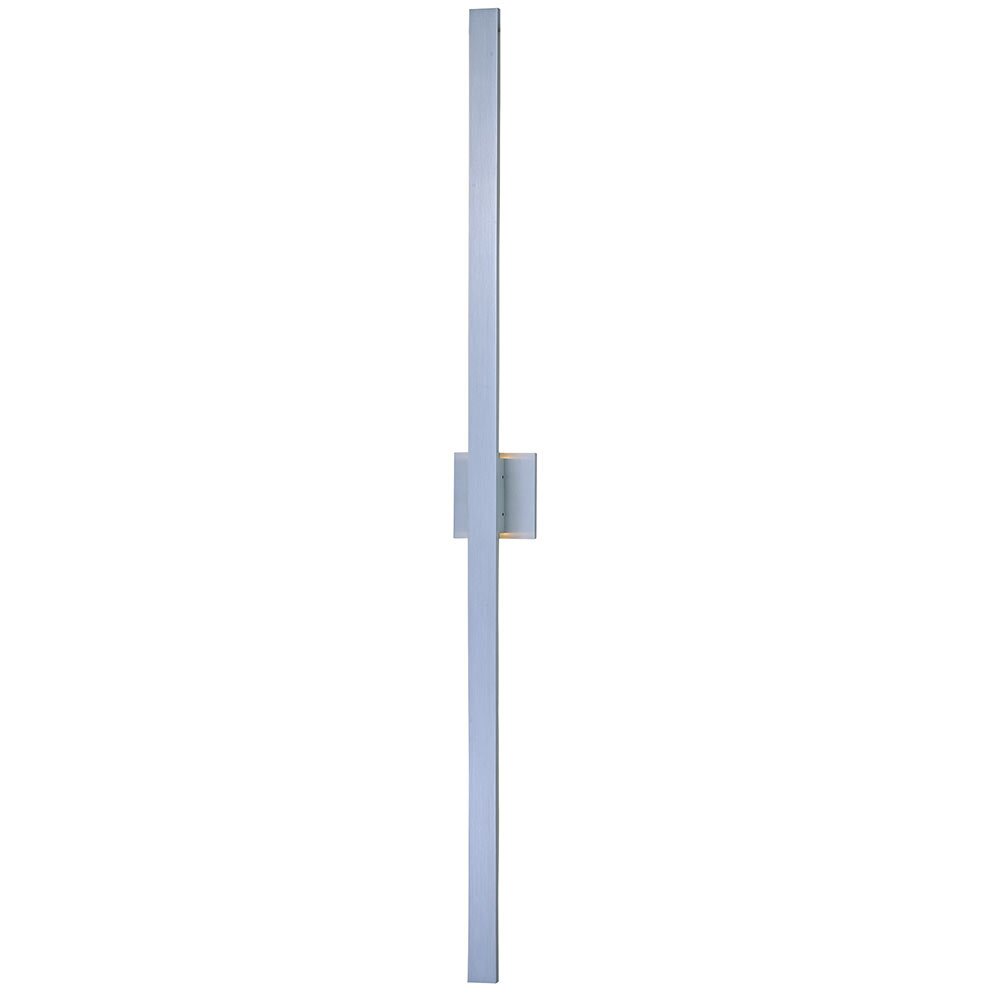 Line LED Outdoor Wall Sconce in Satin Aluminum