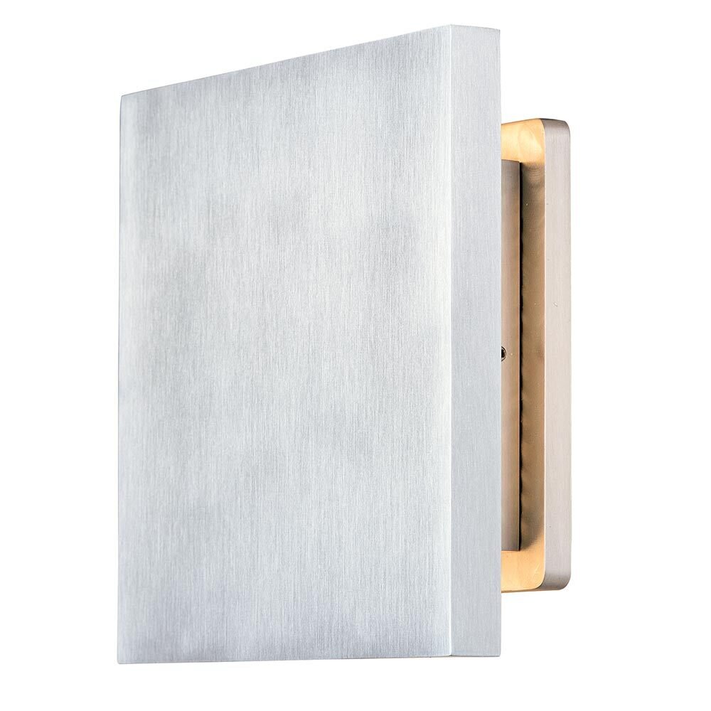 Tau LED Outdoor Wall Sconce in Satin Aluminum