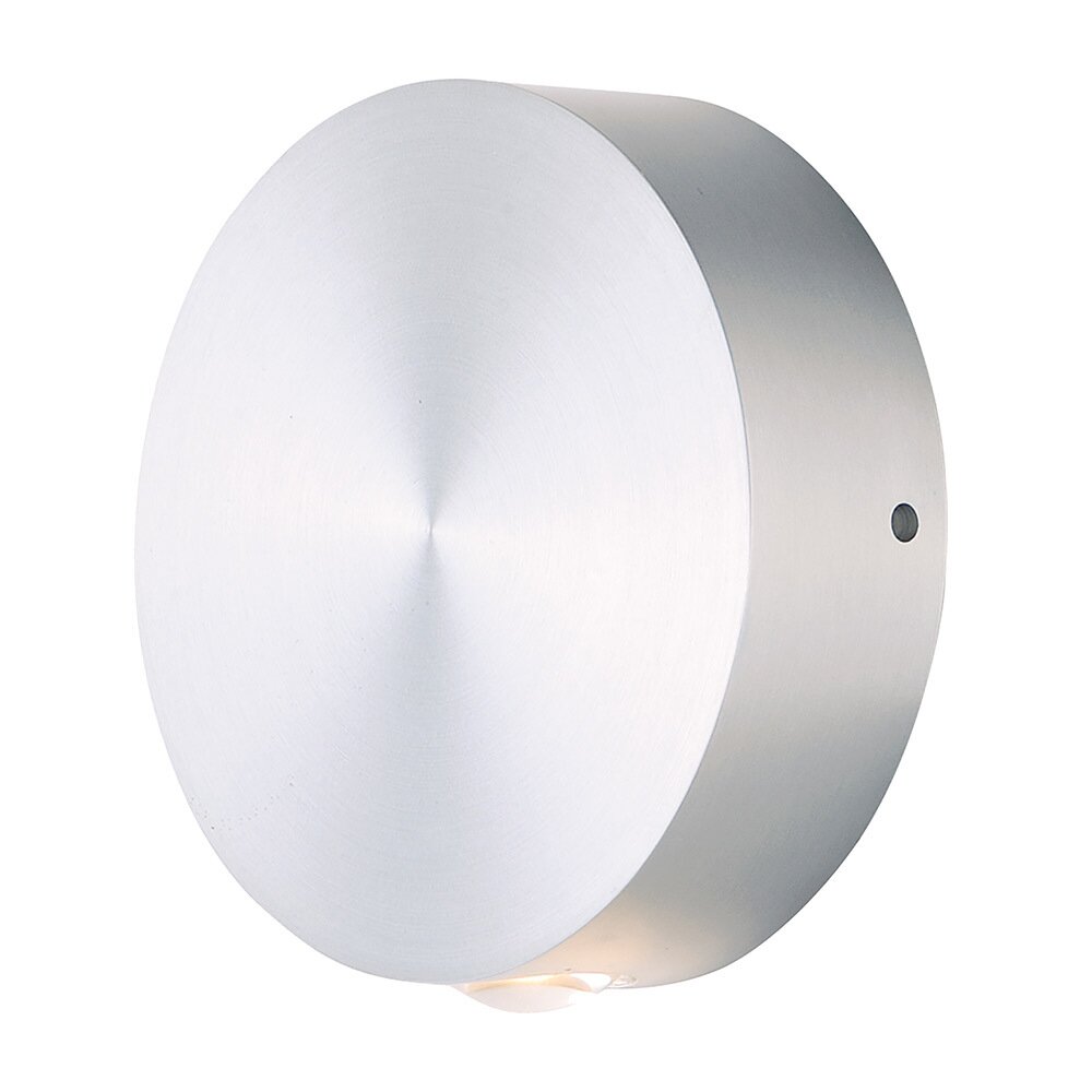Glint LED Outdoor Wall Sconce in Satin Aluminum