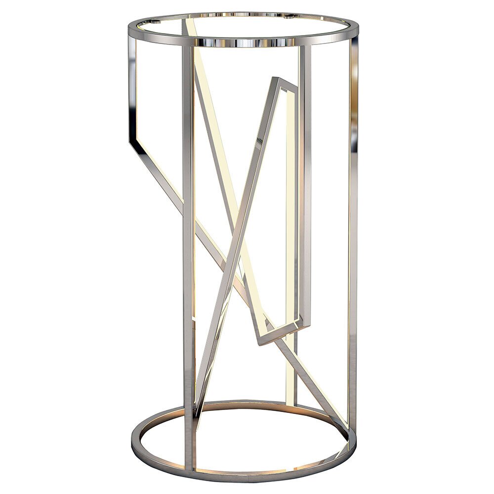 LED Accent Table in Polished Chrome