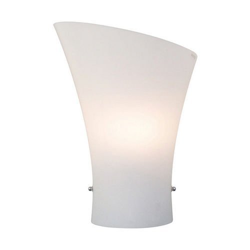 8 1/2" 1-Light Wall Mount in Satin Nickel with Frost White Glass