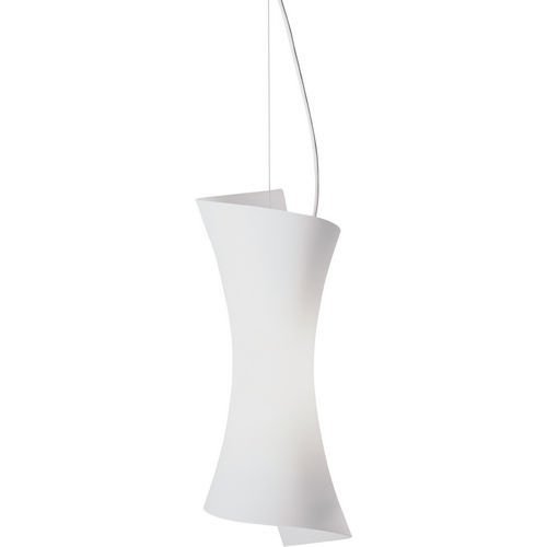 8 1/2" 1-Light Pendant in Satin Nickel with Frost White Glass