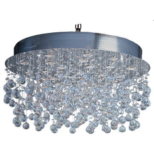31 1/2" 5-Light Chandelier in Polished Chrome with Egyptian Crystal