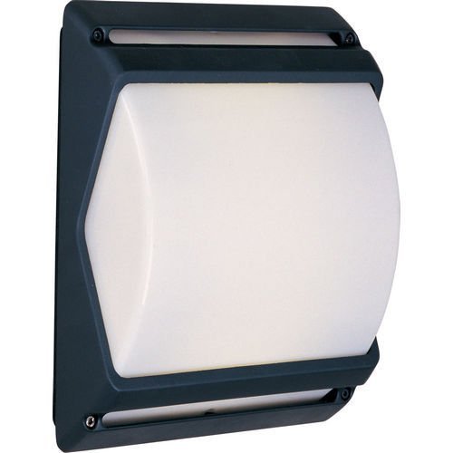 12" Exterior Flush Mount in Dark Gray with White Acrylic Glass