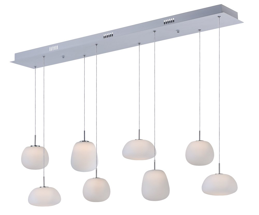 Puffs 8-Light Pendant in White