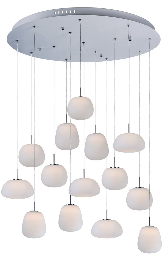 Puffs 14-Light Pendant in White