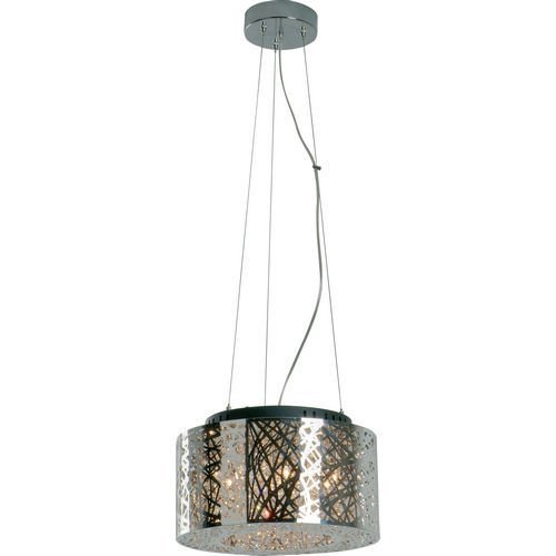 15 3/4" 7-Light Pendant in Polished Chrome with Crystal