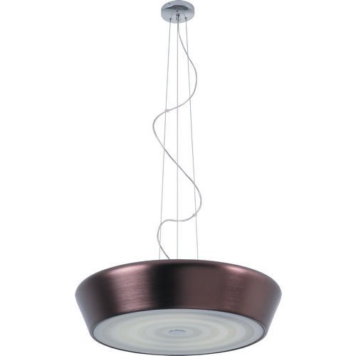 19 1/2" 2-Light Pendant in Bronze with Frost White Glass