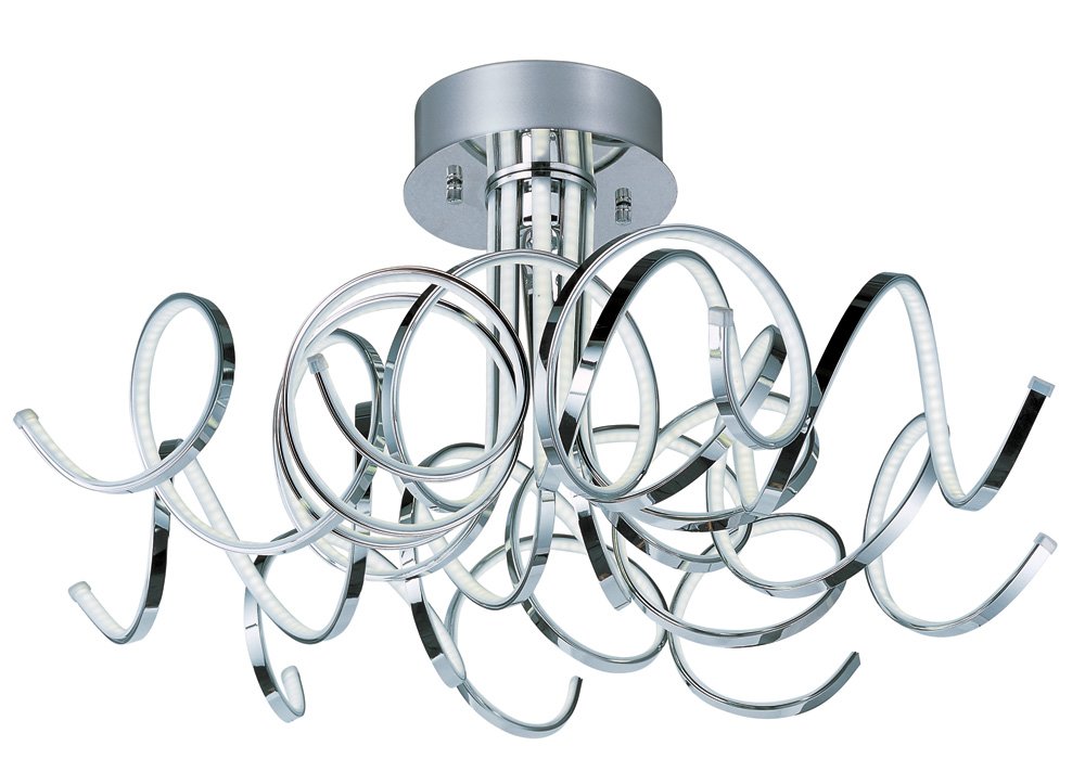 Chaos LED Ceiling Mount in Polished Chrome