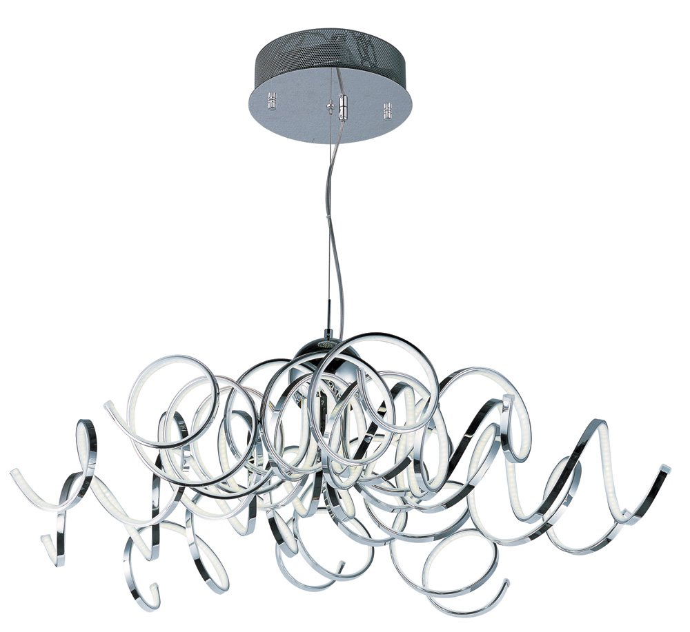 Chaos LED Pendant in Polished Chrome