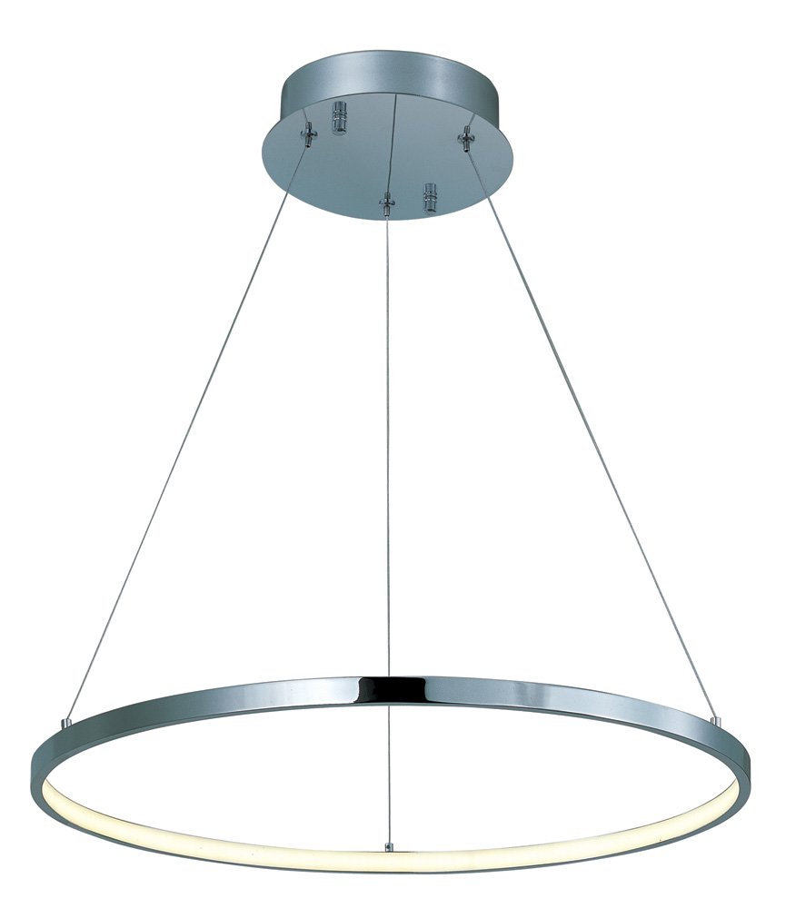 Hoops LED Pendant in Polished Chrome