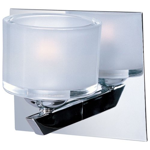 5 3/4" 1-Light Wall Sconce in Polished Chrome with Frost White Glass