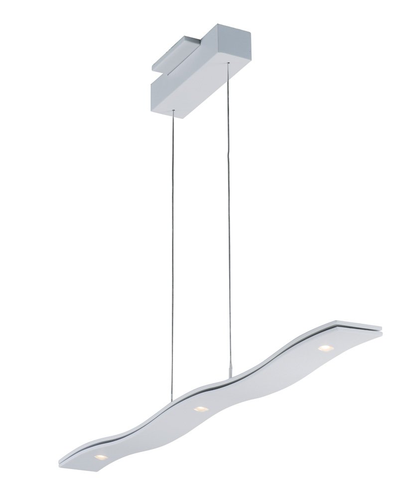 Roller LED 5-Light Pendant in Matte White