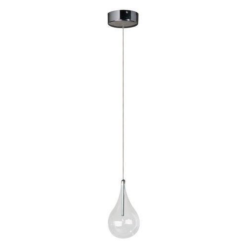 5" 1-Light Pendant in Polished Chrome with Clear Glass