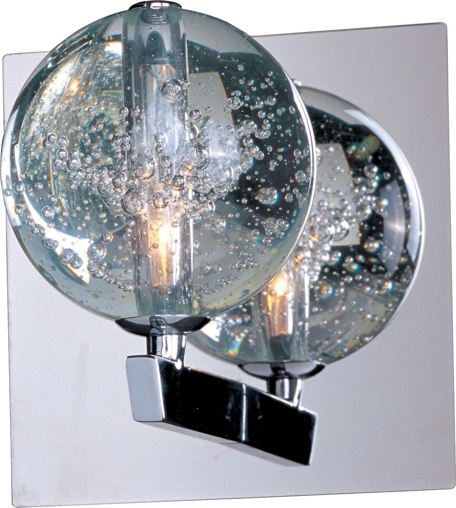 Orb 1-Light Wall Sconce in Polished Chrome