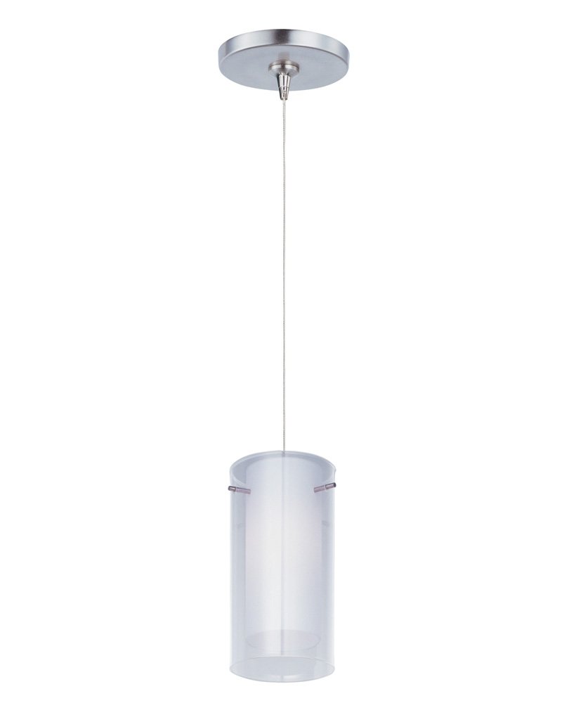 Frost 1-Light RapidJack Pendant and Canopy in Satin Nickel