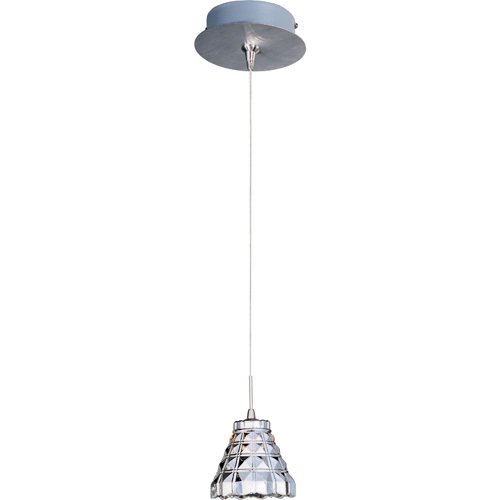 5 1/4" 1-Light RapidJack Pendant and Canopy in Satin Nickel with Crystal Glass
