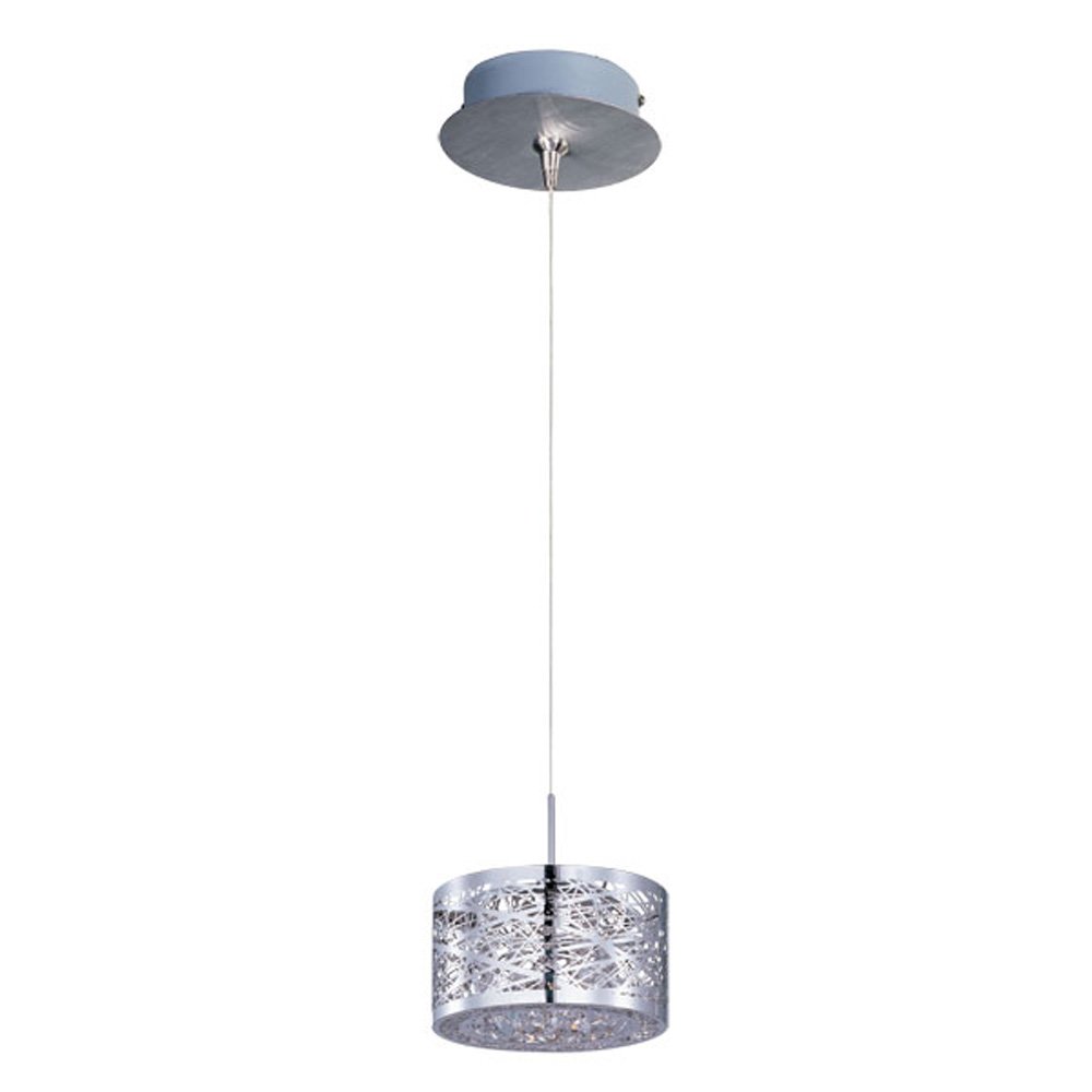 Inca 1-Light RapidJack Pendant and Canopy in Polished Chrome