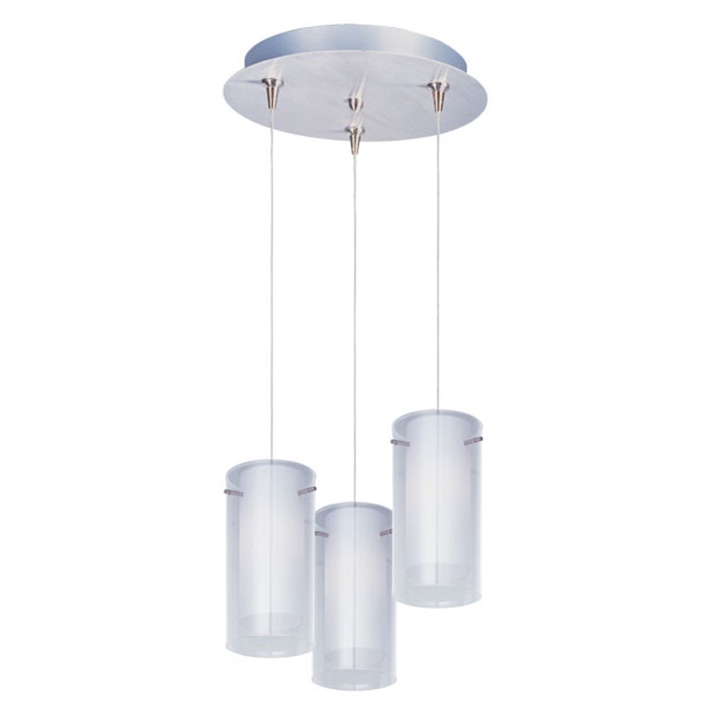 Frost 3-Light RapidJack Pendant and Canopy in Satin Nickel