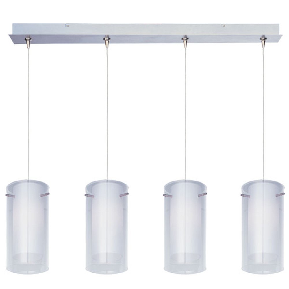 Frost 4-Light RapidJack Pendant and Canopy in Satin Nickel