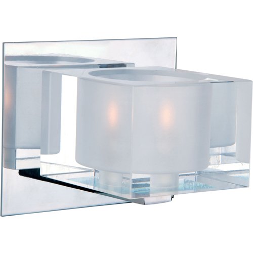 5 3/4" 1-Light Bath Vanity in Polished Chrome with Clear Glass