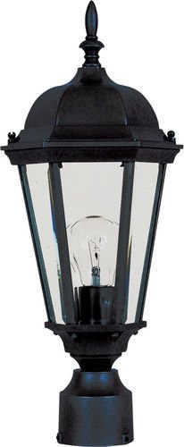 8" Cast 1-Light Outdoor Pole/Post Lantern in Black