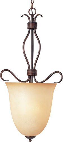 13" 2-Light Entry Foyer Pendant in Oil Rubbed Bronze with Wilshire Glass