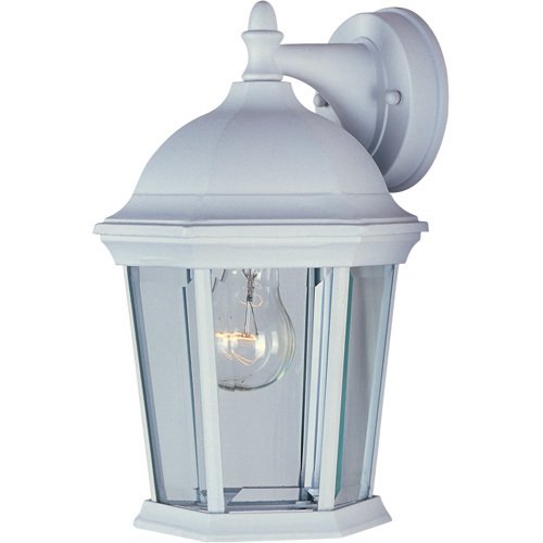 8" 1-Light Outdoor Wall Lantern in White
