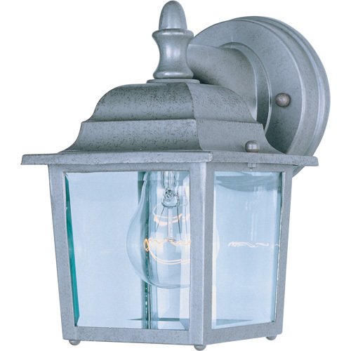 5 1/2" 1-Light Outdoor Wall Lantern in Pewter
