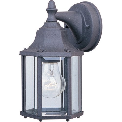 5 1/2" 1-Light Outdoor Wall Lantern in Black