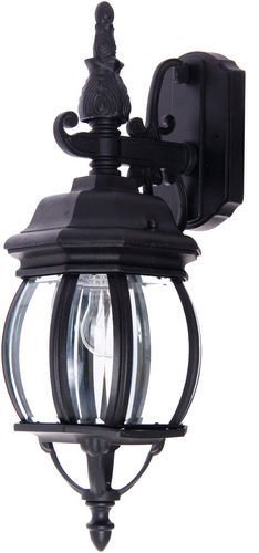 6 1/2" 1-Light Outdoor Wall Lantern in Black