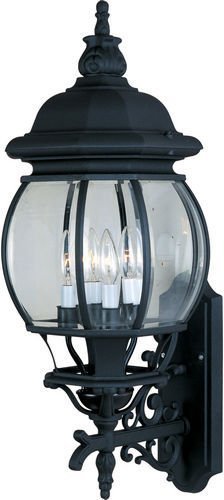 11" 4-Light Outdoor Wall Lantern in Black